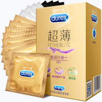 杜蕾斯(Durex) 避孕套 超薄至润三合一 16只装 超薄款 成人情趣计生用品 安全套 官方旗舰店
