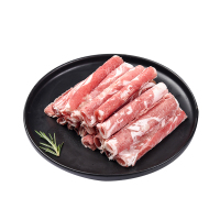 西鲜记 盐池滩羊 羔羊肉卷500g/袋 羊肉片 精选180天羔羊 火锅食材 家庭装