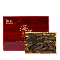 鲜盟大连海参干货 礼盒250g 深海野生刺辽参鲜活海生淡干特价泡 即食