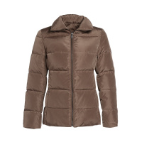 鄂尔多斯ERDOS 秋冬翻领简约收腰短款女式羽绒服