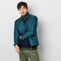 鄂尔多斯ERDOS 春季立领含丝面料工装风休闲男式夹克