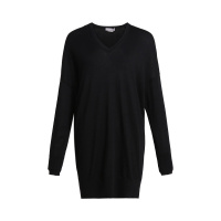 鄂尔多斯erdos 秋冬精纺V领女连衣裙