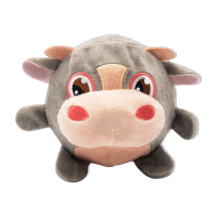 灵动创想BOUNCING 弹跳球发声公仔动物毛绒玩偶弹力球-30934哞哞牛