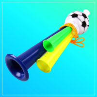 三音足球喇叭 啦啦队道具运动会晚会球赛球迷助威加油喇叭口哨 宝宝儿童玩具小喇叭 大号