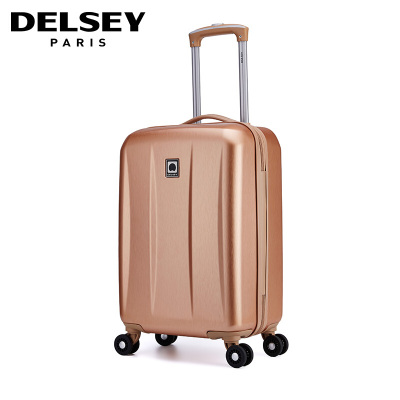 DELSEY法国大使 拉杆箱小旅行箱 302080105 密码箱万向轮男女行李箱 粉红色 20英寸