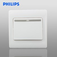 飞利浦(Philips) 开关插座面板单开单控一开单控单联电灯开关面板