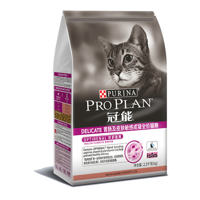 冠能(PRO PLAN)成猫猫粮2.5kg 美毛护肤 皮肤配方 优护理肤