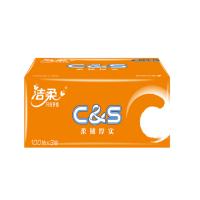 洁柔(C&S) CR060-01 洁柔纸面巾(橙色软抽)100抽3层(单位:提)