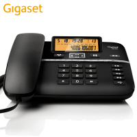 得力 电话机座机 固定电话 办公家用 黑名单 屏幕背光 DA560黑色