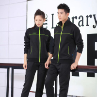 [规格:黑色 S-XXXL码]休闲运动套装 男女秋装 2019新款 运动服 两件套