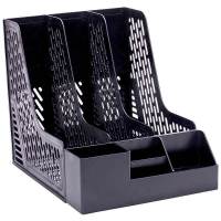 [精选]得力(deli)78980三联文件框(黑色) (1个价格) [XC]