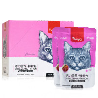 Wanpy顽皮鲜封包活力营养猫咪鲜封包80g*10包金枪鱼三文鱼猫零食猫湿粮拌饭营养食品