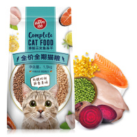 wanpy顽皮猫粮鸡肉三文鱼冻干双拼粮全价全期全猫种通用1.5kg