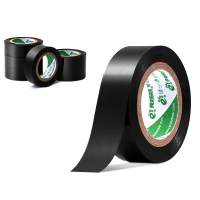 宏兴旺业电工防水胶布树脂环保绝缘胶带10米 黑色6卷