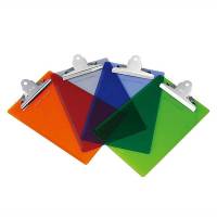 [精选]得力9242透明书写板夹(A5颜色随机) 150*227mm 24只/包(1包价格)[XC]