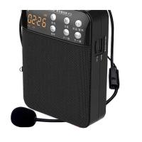 十度 K53扩音器教师导购有线大功率腰挂扩音喇叭配麦克风锂电(黑)