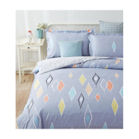 恒源祥 纯棉菱形方块 三件套 面料:100%棉 枕套:155*215cm 床单:180*230cm 枕套:48*74cm