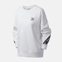 PUMA彪马女装2019新款运动服休闲圆领针织卫衣596019 59601902彪马白