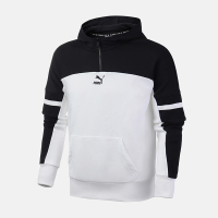 PUMA彪马男装2019新款运动服休闲连帽针织卫衣595880 59588002彪马白