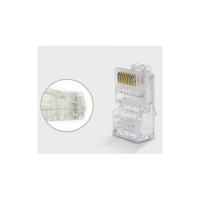 安普 网线水晶头 屏蔽六类千兆 RJ455网线水晶头