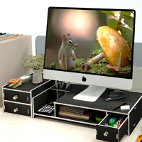 SK企业定制液晶电脑显示器增高架 木纹色