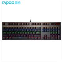 雷柏（Rapoo） V500PRO 机械键盘 有线键盘 游戏键盘 104键混光键盘 吃鸡键盘 电脑键盘 黑色 黑轴