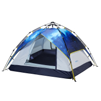 维仕蓝(wissBlue) 四人双层户外野营帐/自动帐 WR6033