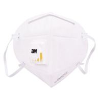 3M 口罩 SCP-11685 防雾霾防粉尘防花粉防柳絮口罩 耳戴式呼吸阀雾霾口罩(3只/包)(包)