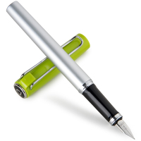得力S669F钢笔(绿)商务墨水笔签字笔 办公文具 起订量80支