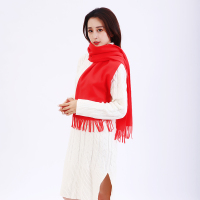 围巾 中国红围巾75g(1000条起订,低于起订量不发货)
