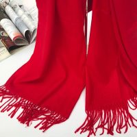 围巾 中国红围巾250g(500条起订,低于起订量不发货)