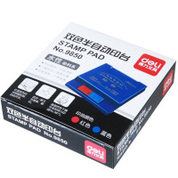 得力(deli)9850 得力双色印台红蓝 得力印台(个).