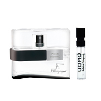 菲拉格慕(Ferragamo)非我莫属黑色男士淡香水100ml峰逸男士淡香水1.5ml香水套装