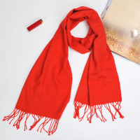 围巾 喜洋洋红围巾D3010（100条起订，不够起订量不发货）