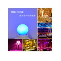 斌翔 E27彩泡LED/粉色1W