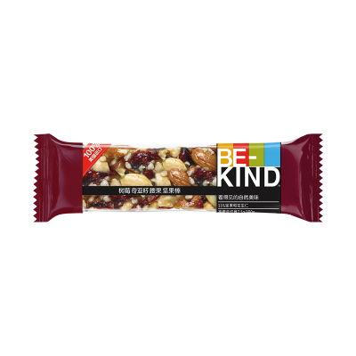 BE-KIND 树莓奇亚籽坚果棒40g*1条 进口网红休闲健康办公室健身代餐零食食品