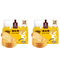 伯力爵 Baledge 脆吐司面包干烘烤西式糕点下午茶点心营养早餐食品原味420g *2盒ZX
