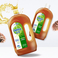 滴露Dettol 消 毒 液 1.2L*2 杀 菌除 螨环 境消 毒 非84消 毒水 衣 物除除 菌 剂