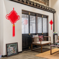 SCP 12盘中国结 SCP-11555 1.5绒布中国结春节婚庆礼品挂件96*56cm (个)