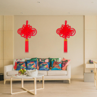 SCP 8盘中国结 SCP-11553 1.5绒布中国结春节婚庆礼品挂件80*43cm (个)