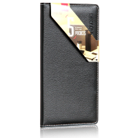 得力5799支票夹(混)(本)商务支票夹 便携皮质发票夹 财务单据收纳夹 办公用品(单本价格,100本起订)