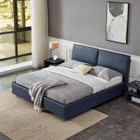 欧宝美皮质床头柜现代简约迷你卧室床边柜储物收纳小柜整装