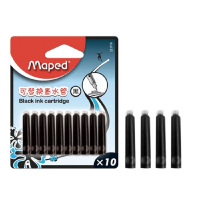 221710 可替换墨水管 10管装 黑色 可替换钢笔墨囊墨水管墨胆
