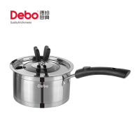 德铂 哥蒙特雷奶锅不锈钢九十度复底