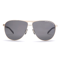 PORSCHE DESIGN保时捷太阳眼镜偏光男款经典蛤蟆墨镜圆框生物钢P8642 62mm