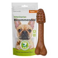 YaHo狗狗磨牙棒牛棒骨头耐咬零食洁齿骨大型犬金毛补钙去口臭 牛肉味1根 162g