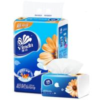 维达 vinda 超韧袋装抽取式面巾纸三层 V2219 150抽/包 3包/提 (提)