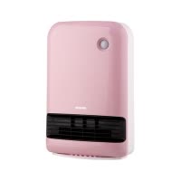 爱丽思IRIS 日本陶瓷暖风机小型家用取暖器办公室用暖风器 陶瓷加热人感控制倾倒保护一键童锁 粉色