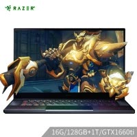 雷蛇(Razer)灵刃15标准版 2019款 15.6英寸高端电竞轻薄游戏本笔记本电脑(i7-9750H 16G 128G+1T GTX1660Ti 60Hz全高清屏 雷电3)
