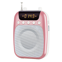 十度 S358小扩音器蜜蜂老师教学教师专用无线导游讲解播放器耳麦玫瑰金